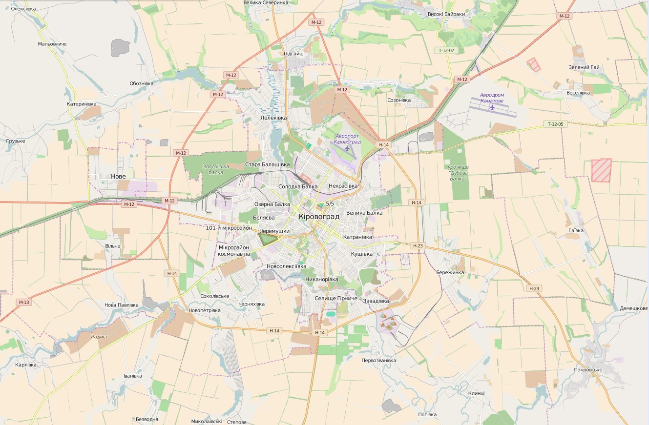 map of kirovograd